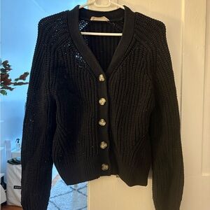 Everlane Black Knit Cardigan